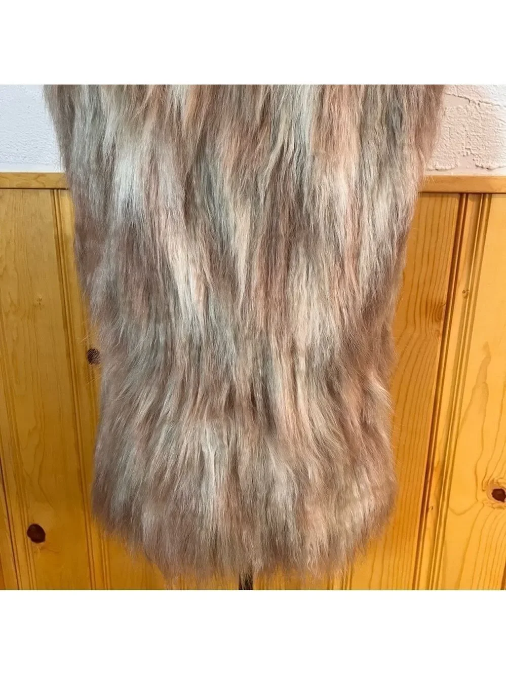 NWT AS by DF Elisabetta Shag Faux Fur Vest Sz-S